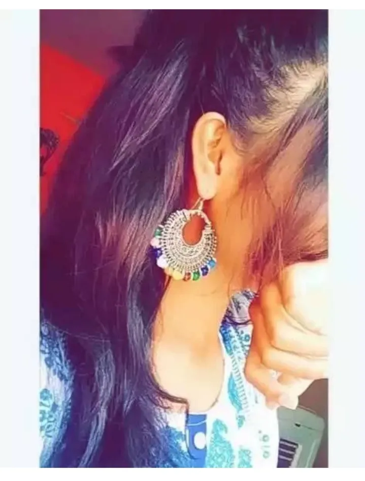 30 Beautiful Girls Earrings DP  Hidden Face Earrings Dp