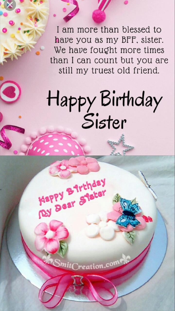Happy birthday my sweet sister love you forever ...