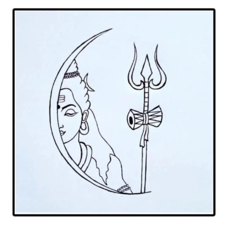 Pencil Sketch Of Shiv Ji  DesiPainterscom