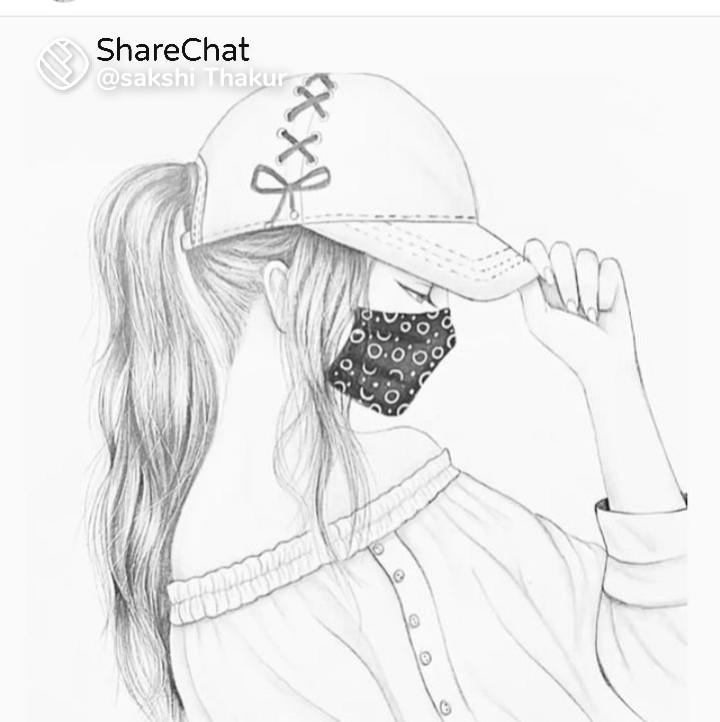 girls drawing sketches Images • Tanay (@thote) on ShareChat