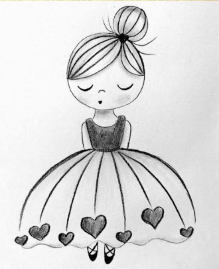 Cute Girl Drawing  Drawing Ideas For Beginners  Cool Drawing Idea