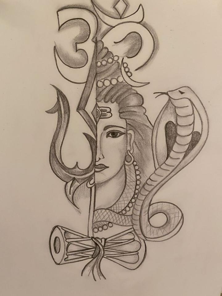 Lord Shiva - BHARATH ARTS - Drawings & Illustration, Religion, Philosophy,  & Astrology, Hinduism - ArtPal