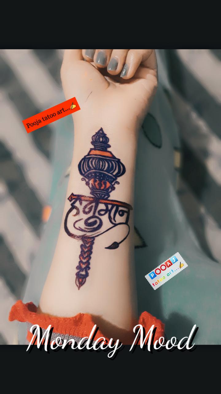 Nilesh Popale on Twitter Pooja Tattoo Name JDM Tattoo Studio Ambajogai  httpstcoWVgLQtDXKa  Twitter