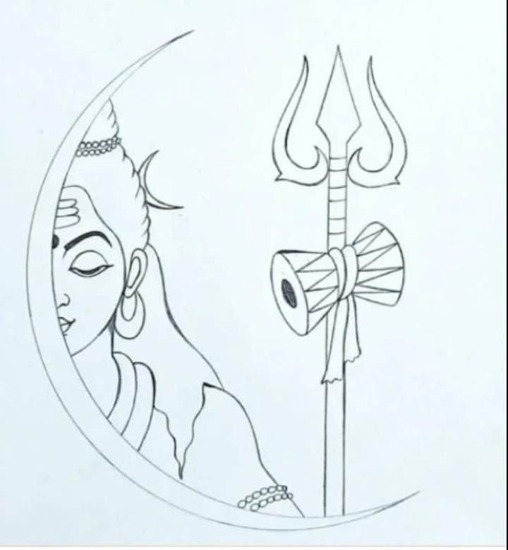 Shiva drawing HD wallpapers | Pxfuel