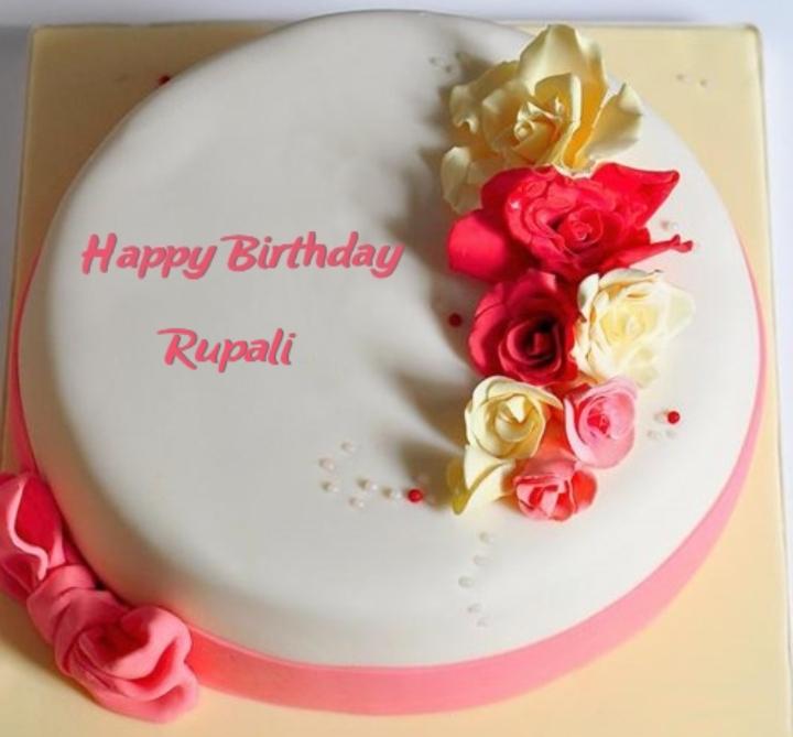 Beautiful Birthday Rose Cake With Name Edit