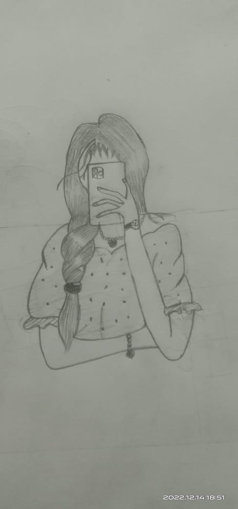 Girl drawing Images • shuhaiba banu (@nasisi) on ShareChat