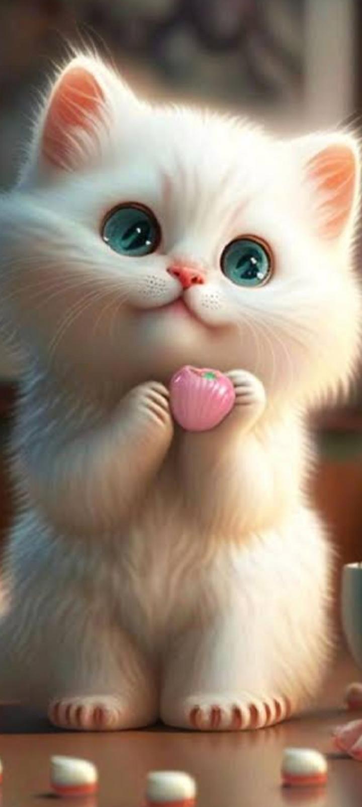 Cute Cat Wallpapers - World of Printables