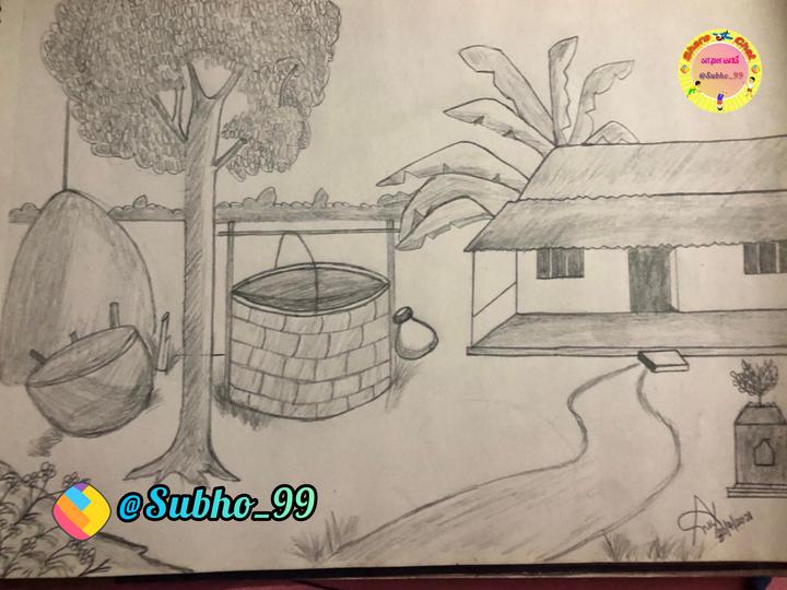 नसरग चतर कस कढव  How to Draw Nature Drawing in Marathi  September  2023
