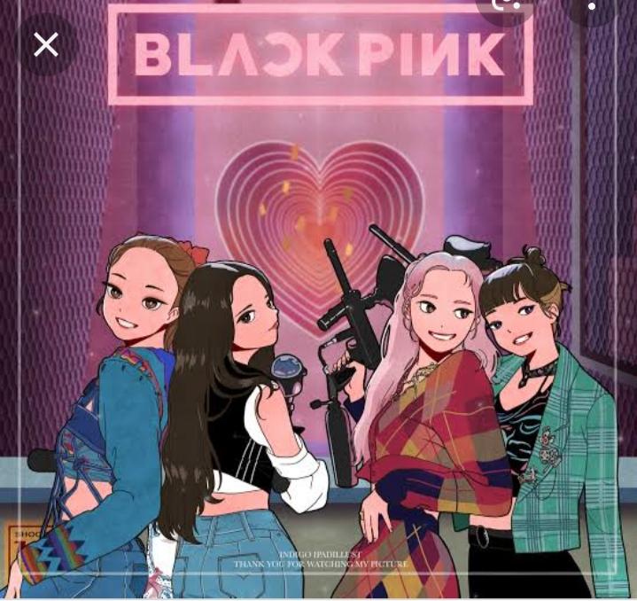 black pink is anime cartoon version Images • BTS and black pink school  (@464074854) on ShareChat