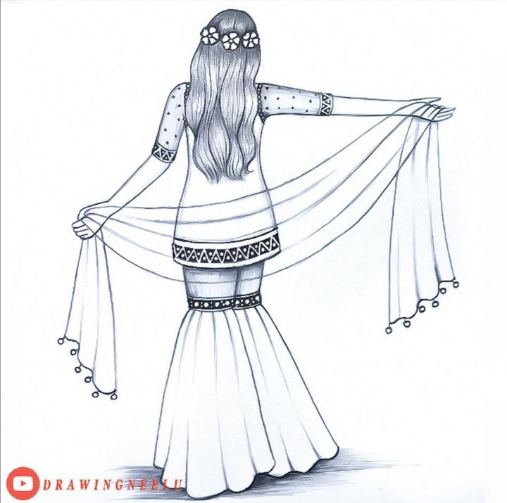 Aggregate more than 77 fashion sketches of lehenga - seven.edu.vn