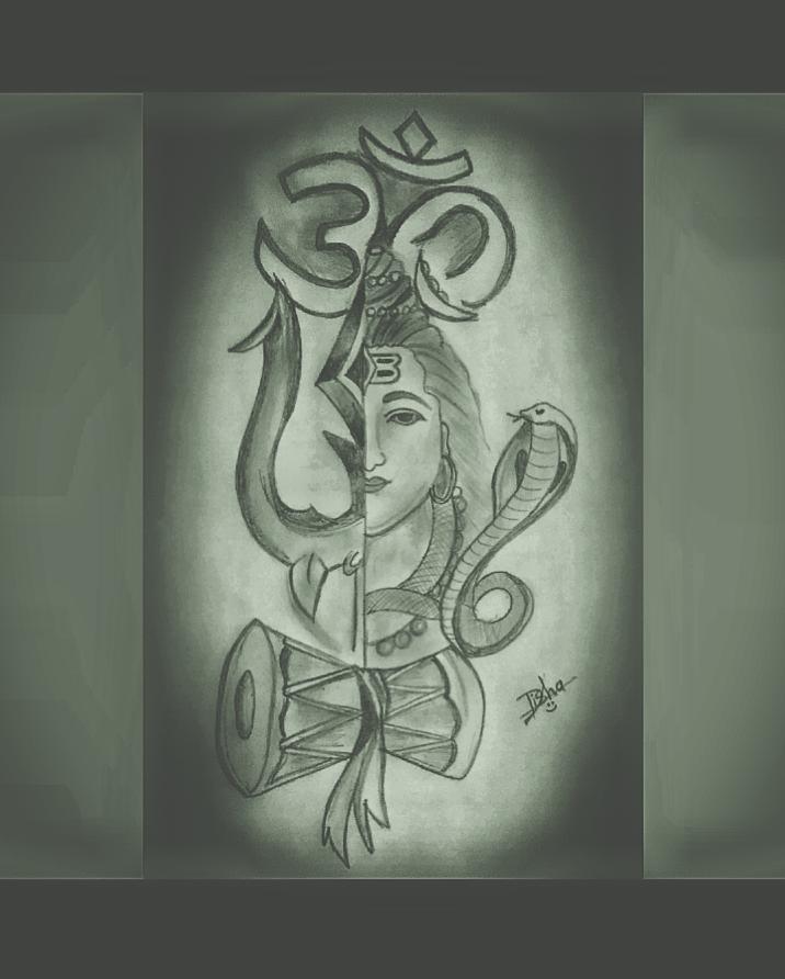 Shivji drawing using Charcoal Powder Lord Shiva Doodle Art Drawing by  Ritu LordShiva DoodleArt Shivji Charcoal Bholenath Drawing   Instagram