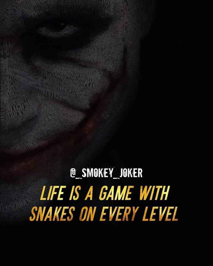 Joker quotes - #life is a game 👈