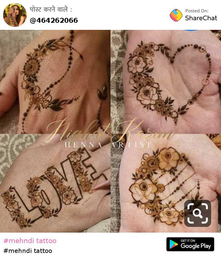Henna Heart Tattoo Designs for Valentines Day  K4 Fashion