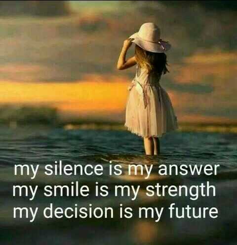 silence is my attitude for girls