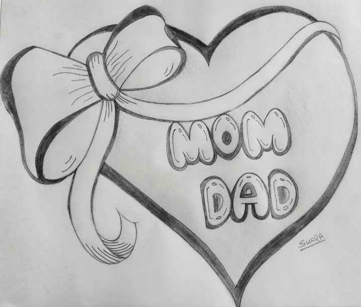 Buy Gift for Mum Mom Dad Custom Portrait Drawing for Personalize Online in  India  Etsy