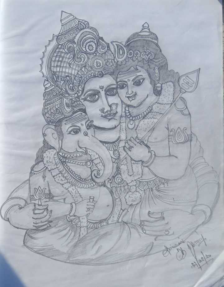 Cute drawing of ganesha | ganpati drawing |easy ganesh pencil sketch | Easy  drawings, Cute easy drawings, Art drawings sketches simple