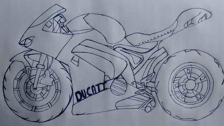 Custom Honda CG Motorbike Pencil Drawing by RenSheWolf on DeviantArt
