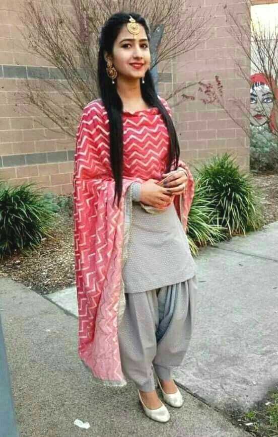 Desi top punjabi suit