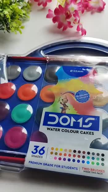 DOMS | WATER COLOUR CAKES | EXPLORE ARTISTIC POSSIBILITIES! | #Cakes just  got vivid, brighter and better. Presenting #DOMS #Water #Colour Cakes, the  perfect addition to your art kitty. With up to