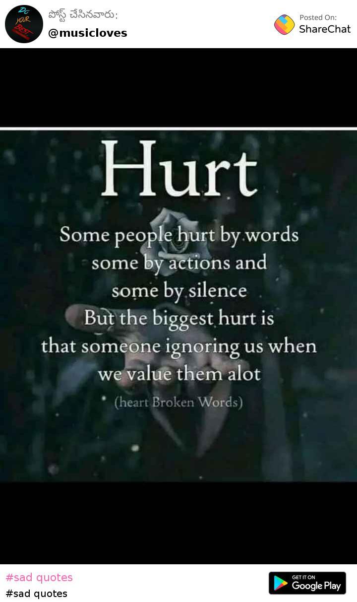 sad silence quotes