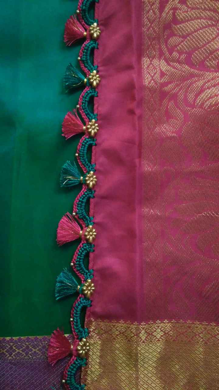 2 in 1 Krosha kuchu design // nandana creations // - YouTube | Embroidery  neck designs, Free embroidery designs, Saree kuchu designs