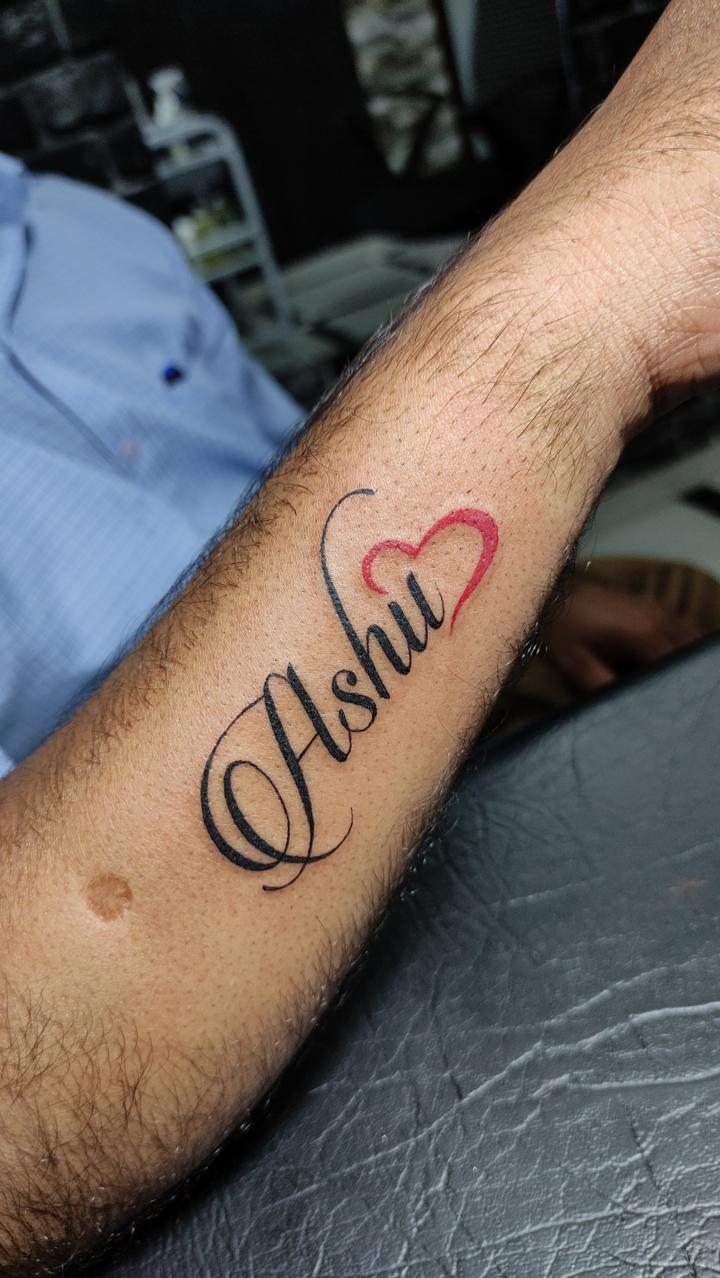 Ashu name with Heart Beat tattoo on wrist by Ashokkumarkashyap on  DeviantArt