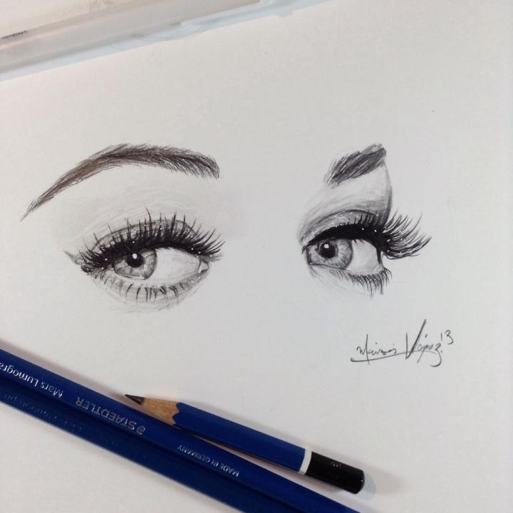 pencil colour drawing of eye👁✍️# Images • arati rishabh sketching  (@1583416434) on ShareChat