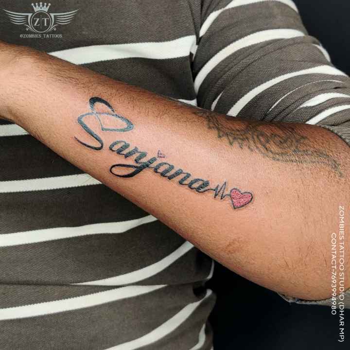 Sanjana  tattoo lettering download free scetch