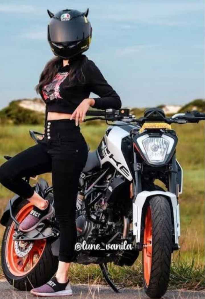 Girl with hot sale ktm bike