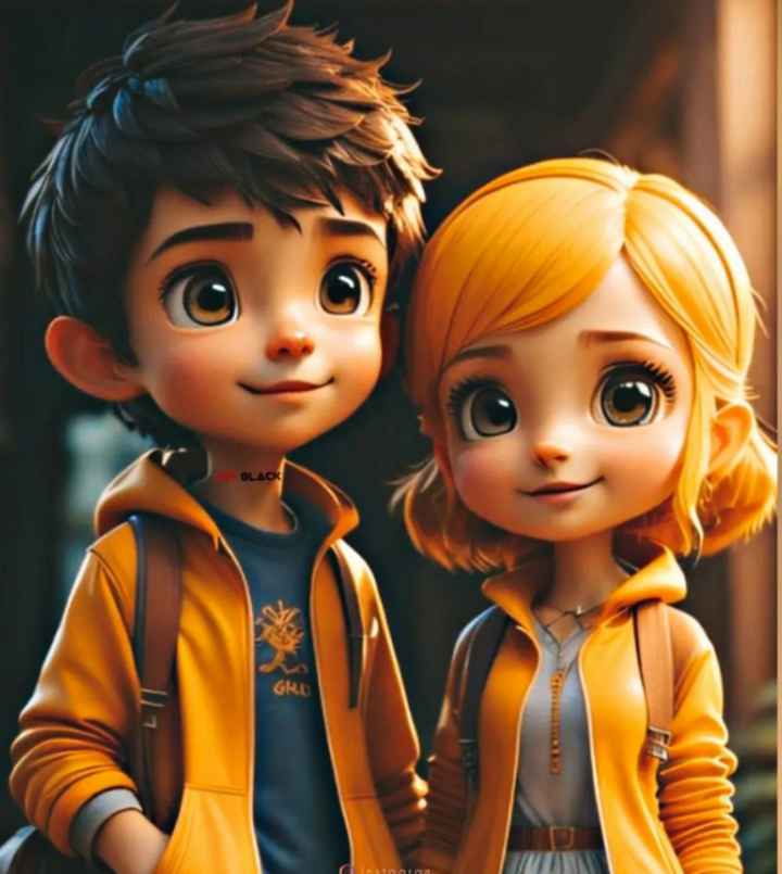 Cartoon shop couple dp