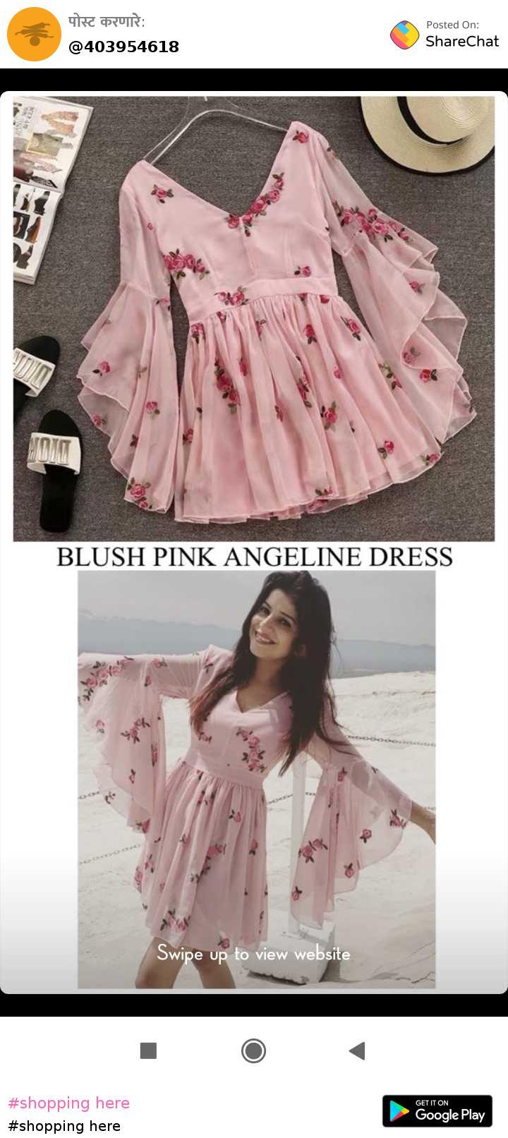 Blush pink shop angeline dress