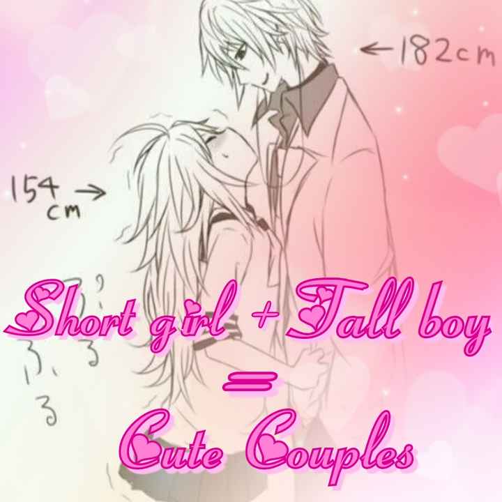 tall boy short girl couple cartoon
