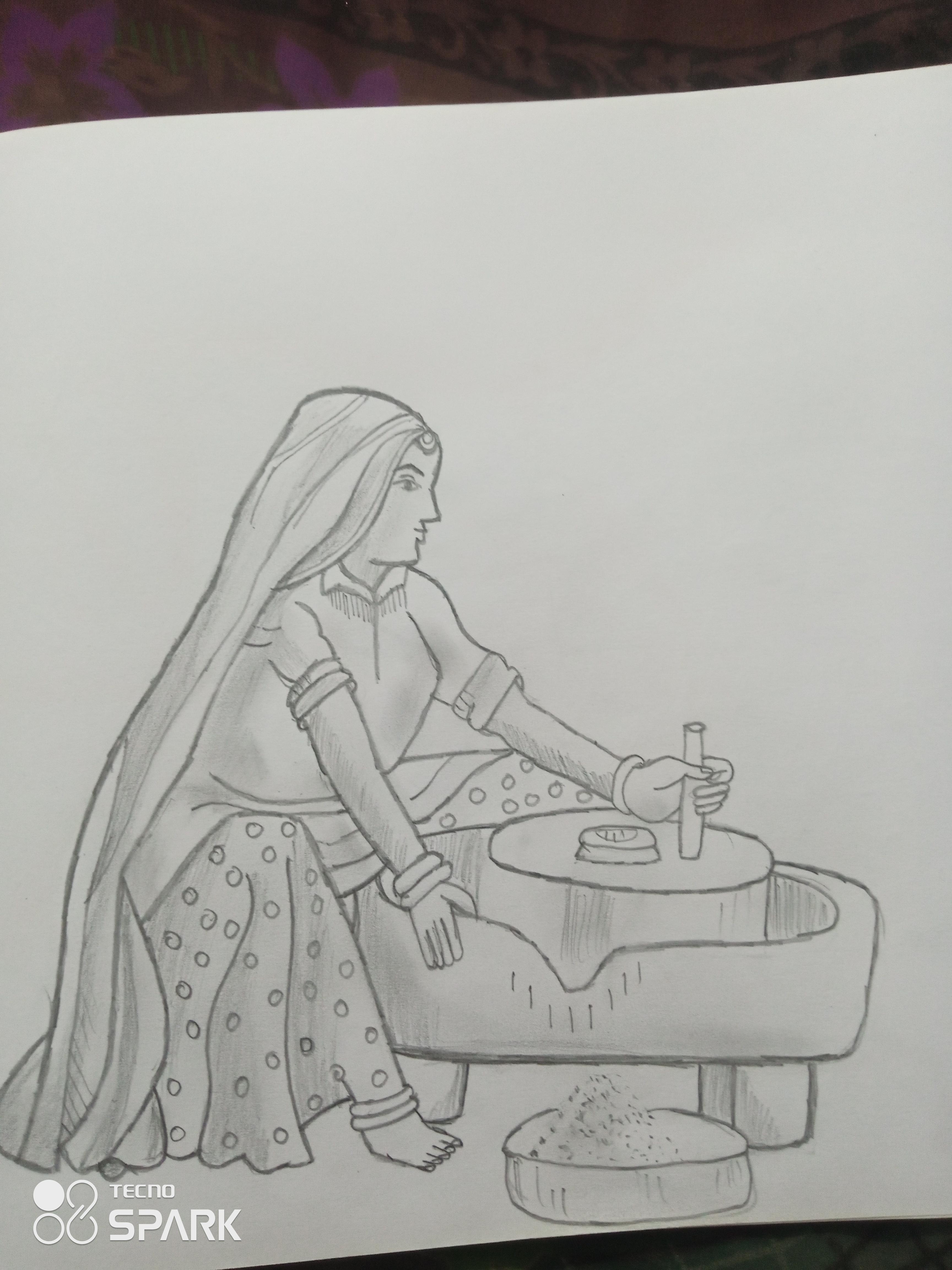 CreationS  The Essene of Arts A Morning Thought  Sketch of Two Panihari