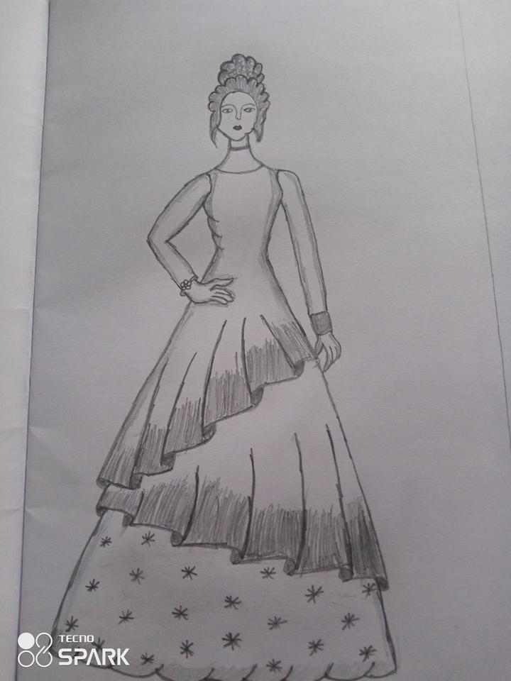 Pencil Drawing Dress - Etsy