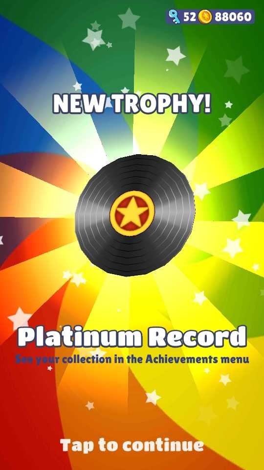 Platinum Record Subway Surfer