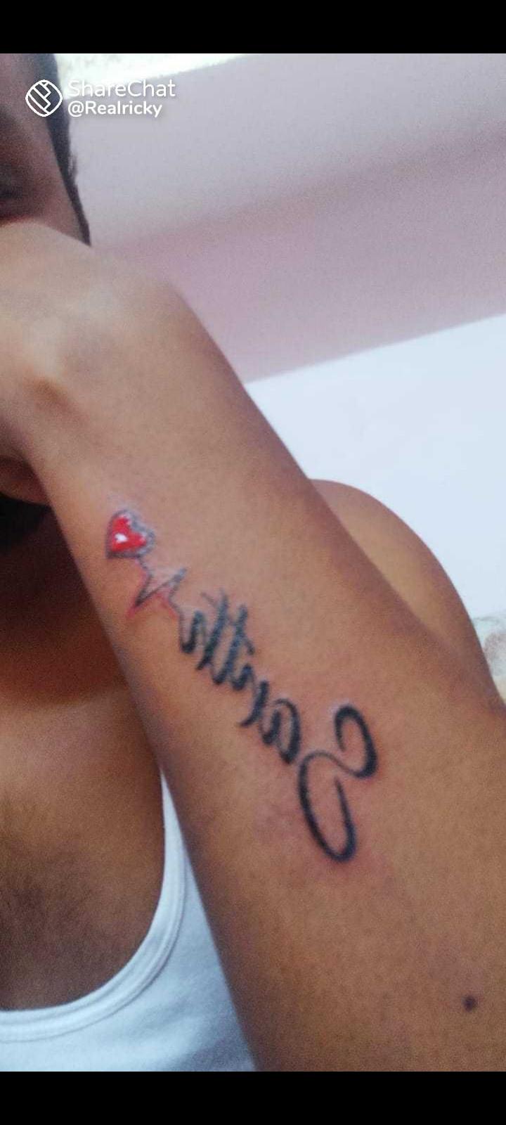 simple heart touching Avinash name tattoo designs  YouTube