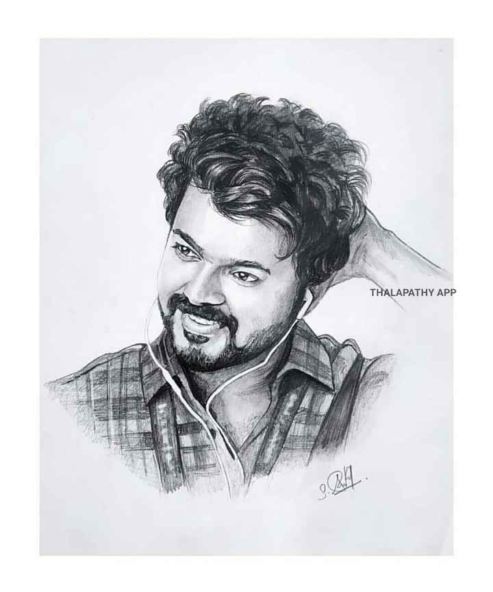Thalapathy Vijay - Actor Vijay Awesome Pencil Drawing 👌👌👌👌👌 Twitter :  https://twitter.com/TFCKerala Instagram :  https://www.instagram.com/tfckerala_ | Facebook