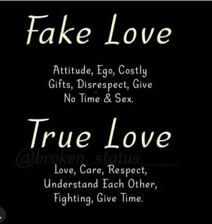 True Love Vs Fake Love - Love Quotes