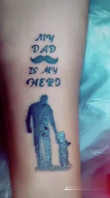 My Dad My Hero Tattoo By KILLIAN TATTOO elpulpotatu formyfathertattoo  herotattoo  YouTube