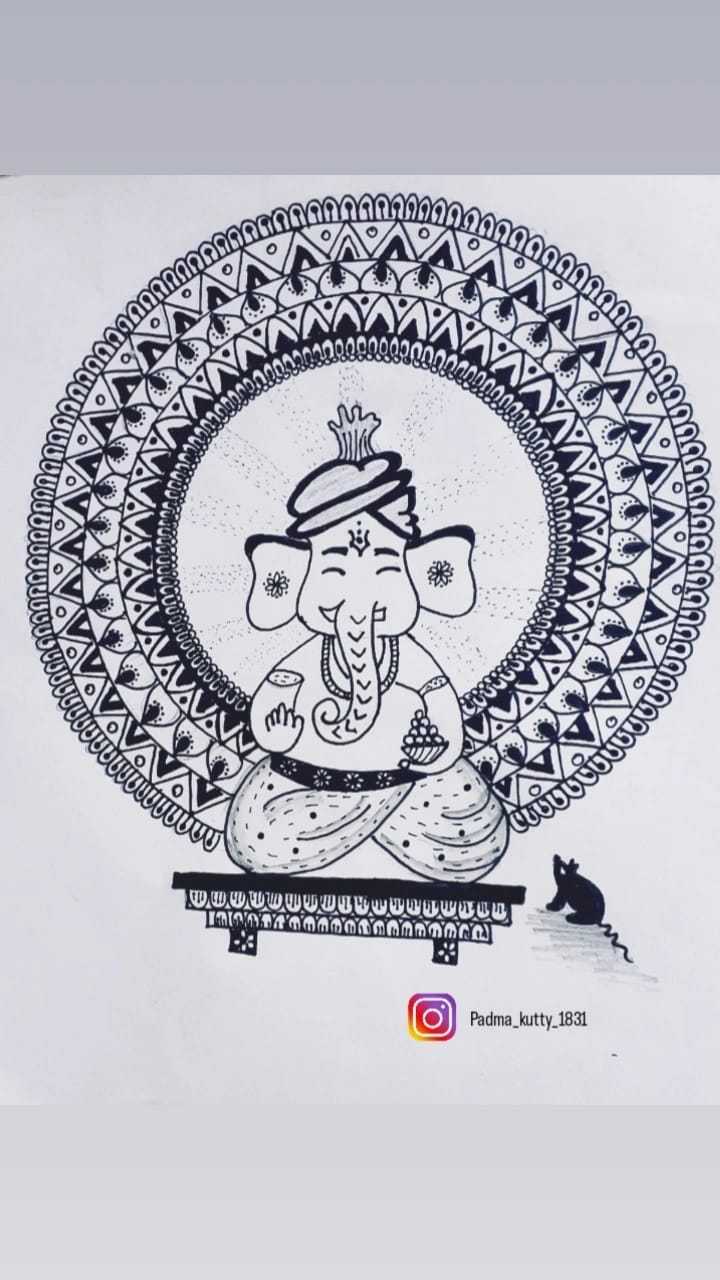 vinayagar drawing Images • Balachandar (@1924017751) on ShareChat